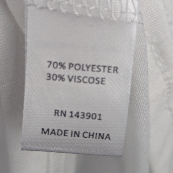 #2 Coco + Carmen Size L/XL White V-Neck Blouse NWT - Picture 5 of 11